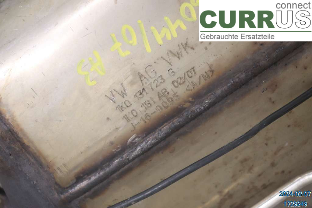 AUDI A3/S3   05-13 Partikelfilter 1K0254705TX 2.0 TDI