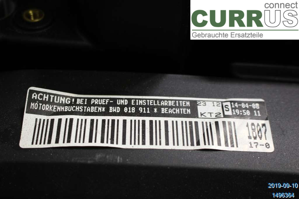 DODGE JOURNEY Engine 68040870AA 2,0 CRD