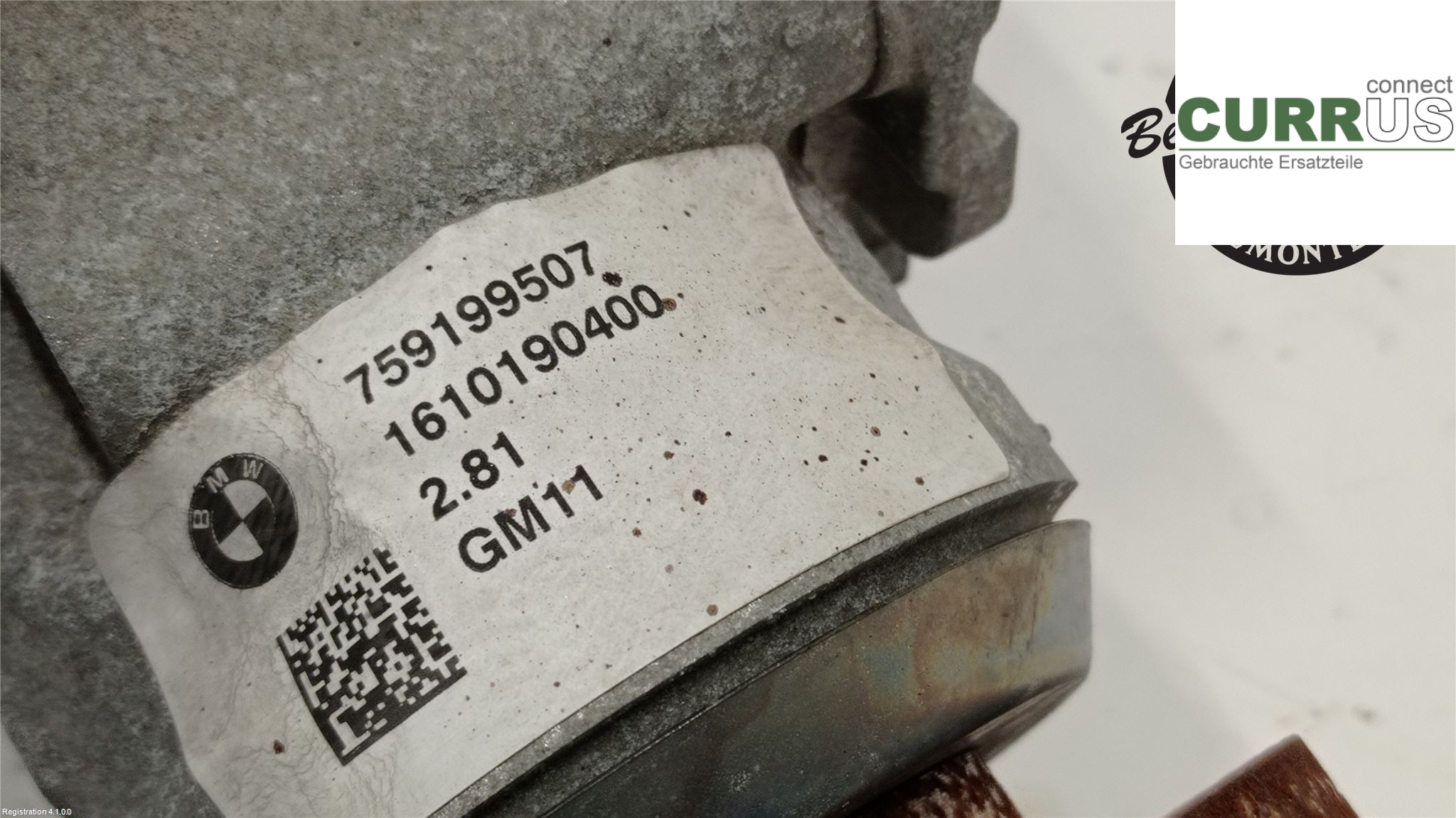 BMW 3 F30/F31/F80    12-19 Differential 31 50 8 623 110 B47-D20A