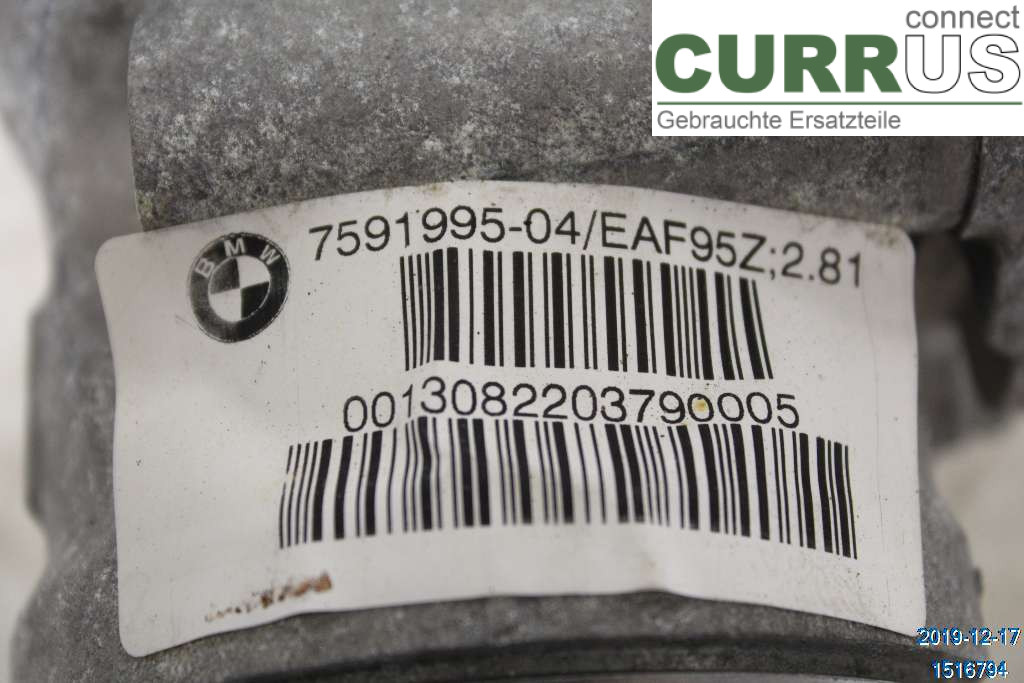 BMW 3 F30/F31/F80    12-19 Différentiel 31507591996 2,0D