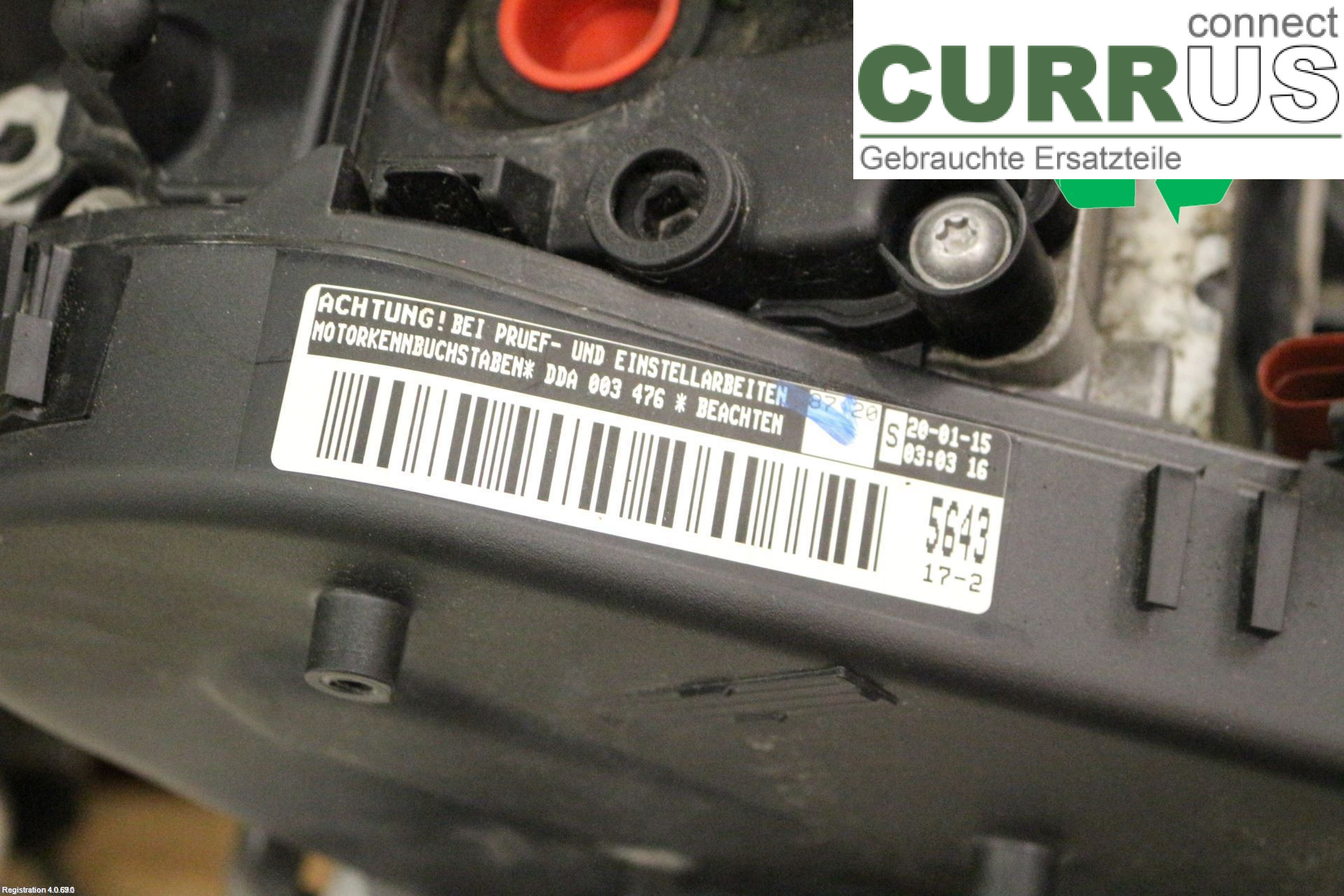 VW PASSAT  15-19 Motor 04L100035AX DDAA