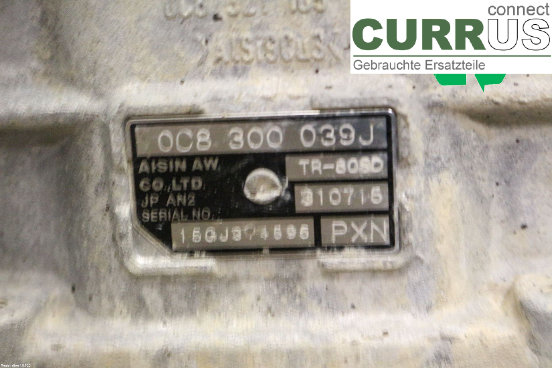 VW TOUAREG 7P  11-18 Gearbox (Automatic) 0C8300039JX CVWA