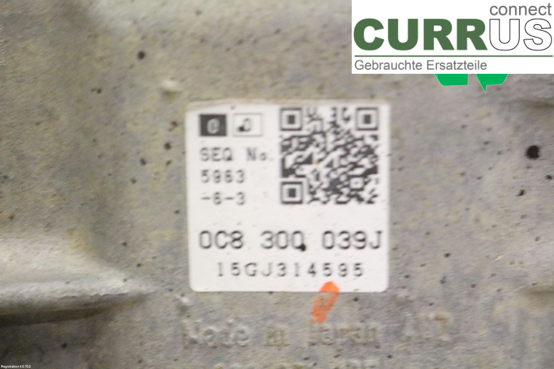 VW TOUAREG 7P  11-18 Gearbox (Automatic) 0C8300039JX CVWA