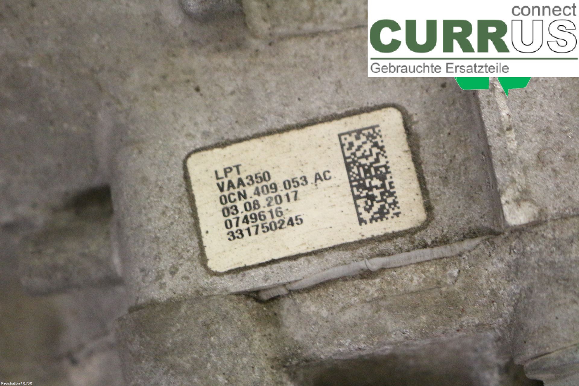 VW PASSAT  15-19 Verteilergetriebe 0CN409053AM CZEA