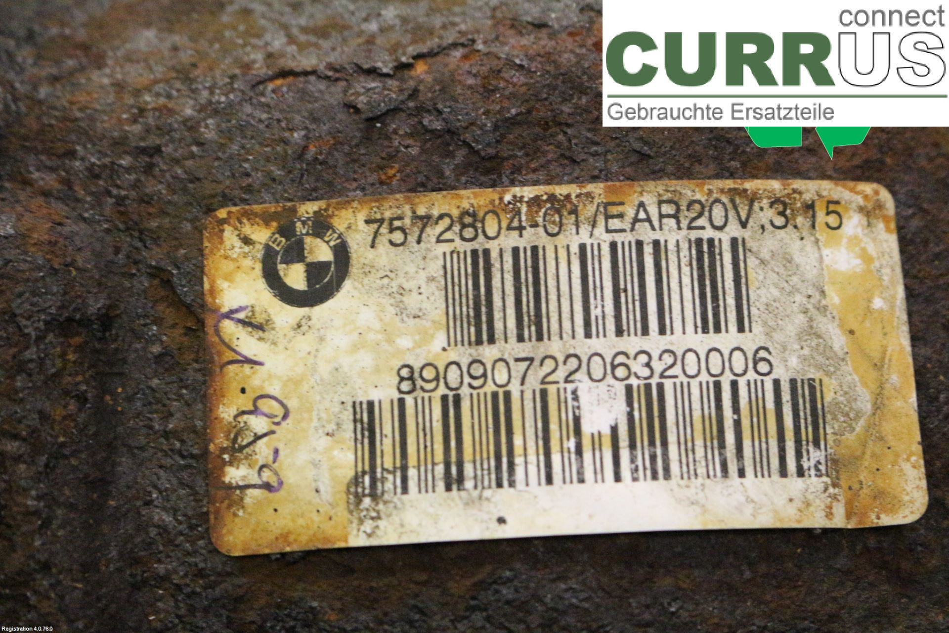 BMW 3 E90/91 SED/TOU 05-12 Differential 33107591017 N47-D20C
