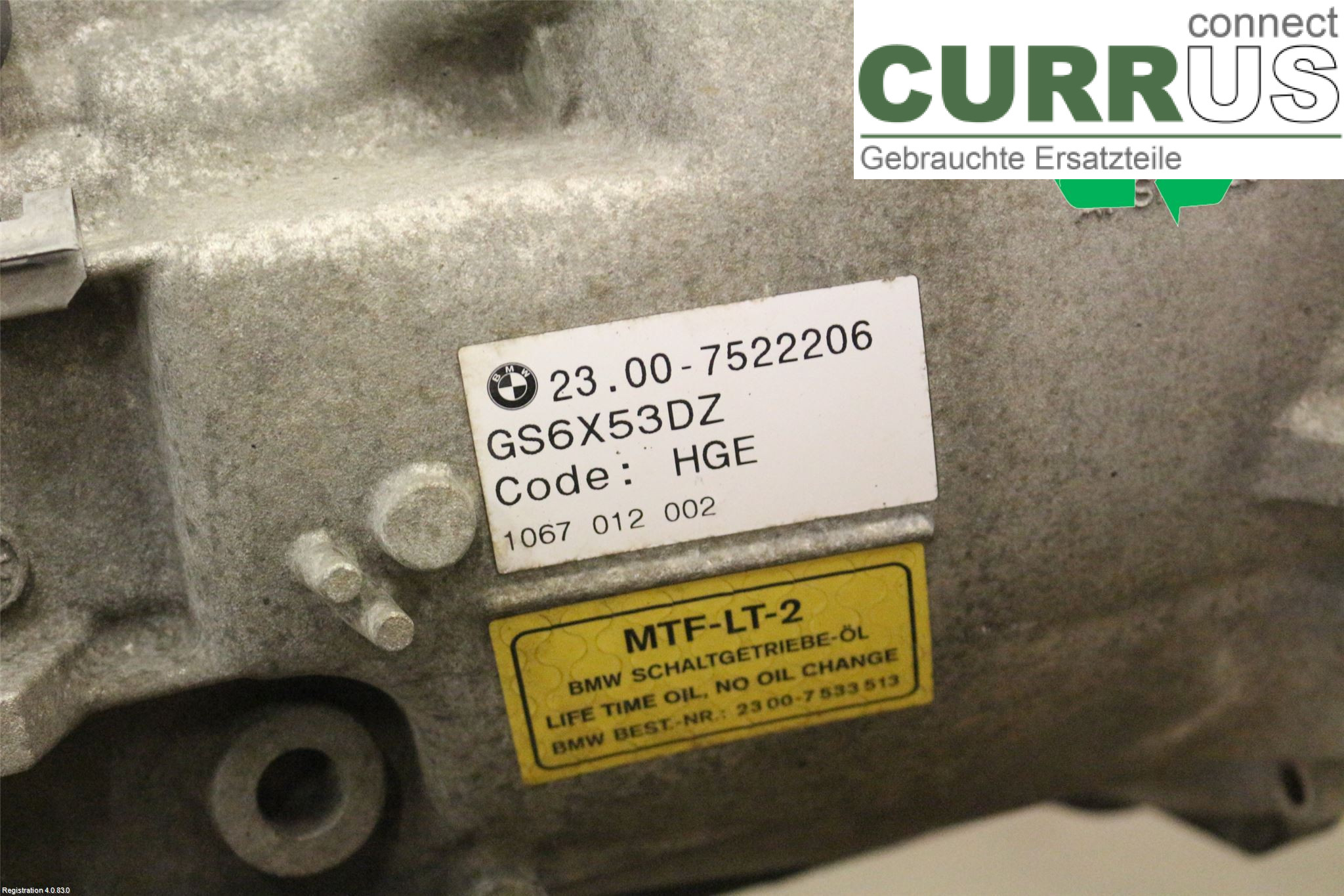 BMW 5 E60/61 Sed/Tou 02-10 Gearbox (6-speed) 23007571429 M57-TU2D30