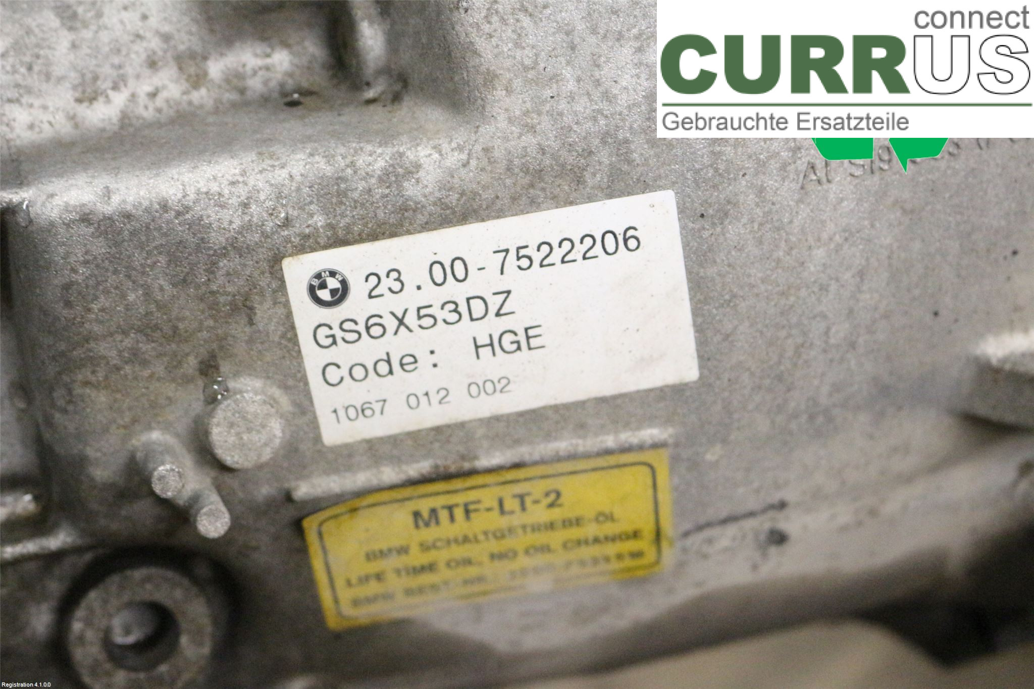 BMW 5 E60/61 Sed/Tou 02-10 Gearbox (6-speed) 23007571429 M57-TU2D30