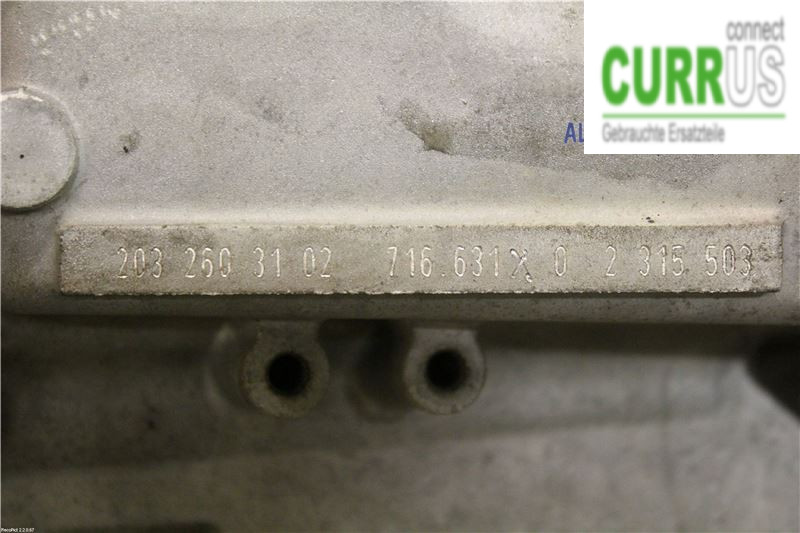 MB SLK 200-350  (R171) 05-11 Gearbox (6-speed) A2032603202 200 Kompressor