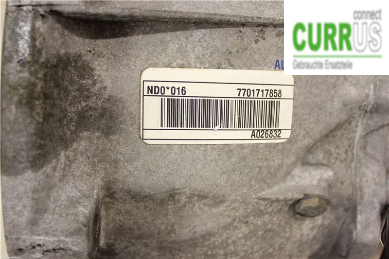 RENAULT MÉGANE II  06-08 Gearbox (6-speed) 7701717857 2,0i