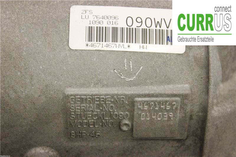 BMW 3 F30/F31/F80    12-19 Gearbox (Automatic) 24008623595 320d