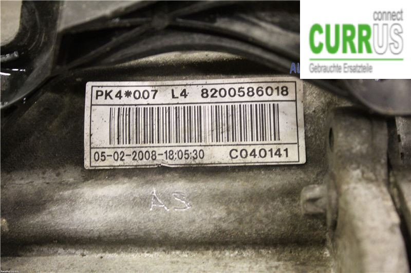 RENAULT LAGUNA III 08-10 Gearbox (6-speed) 7701477833 2.0 DCI