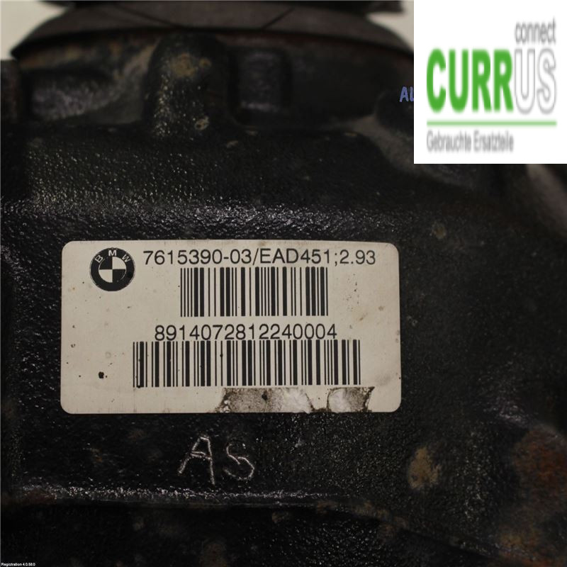 BMW X1 E84    10-15 Differential 33 10 7 615 391 N47-D20C