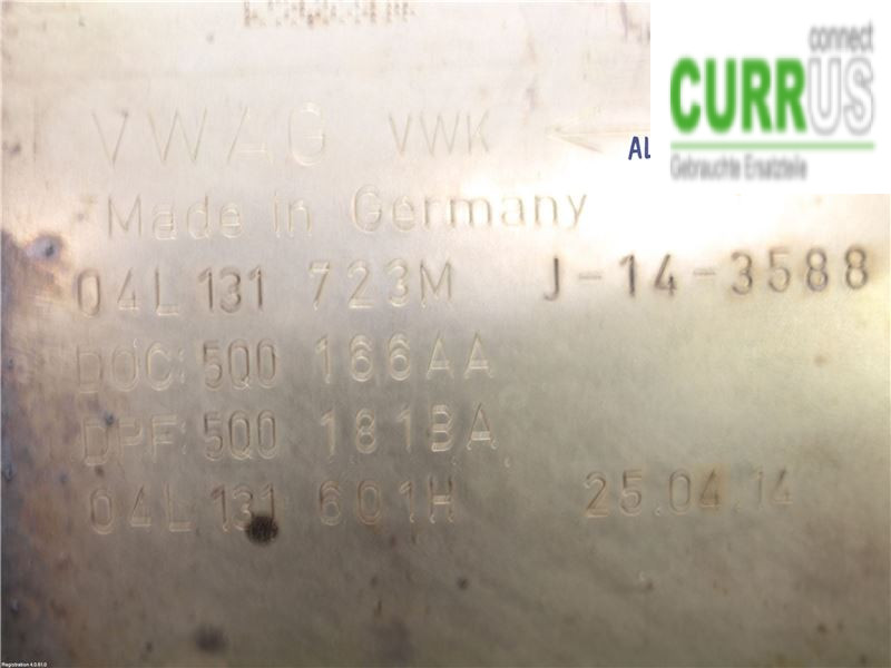 VW GOLF / E-GOLF VII   13-20 Particle Filter 04L 131 602 EX CLHA
