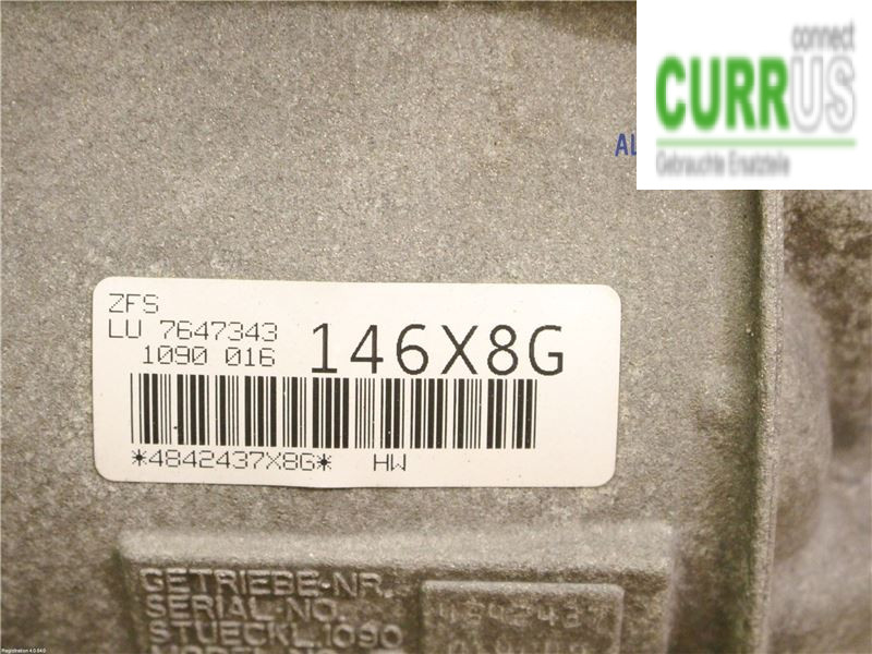 BMW 3 F30/F31/F80    12-19 Gearbox (Automatic) 24 00 7 647 343 N47-D20C