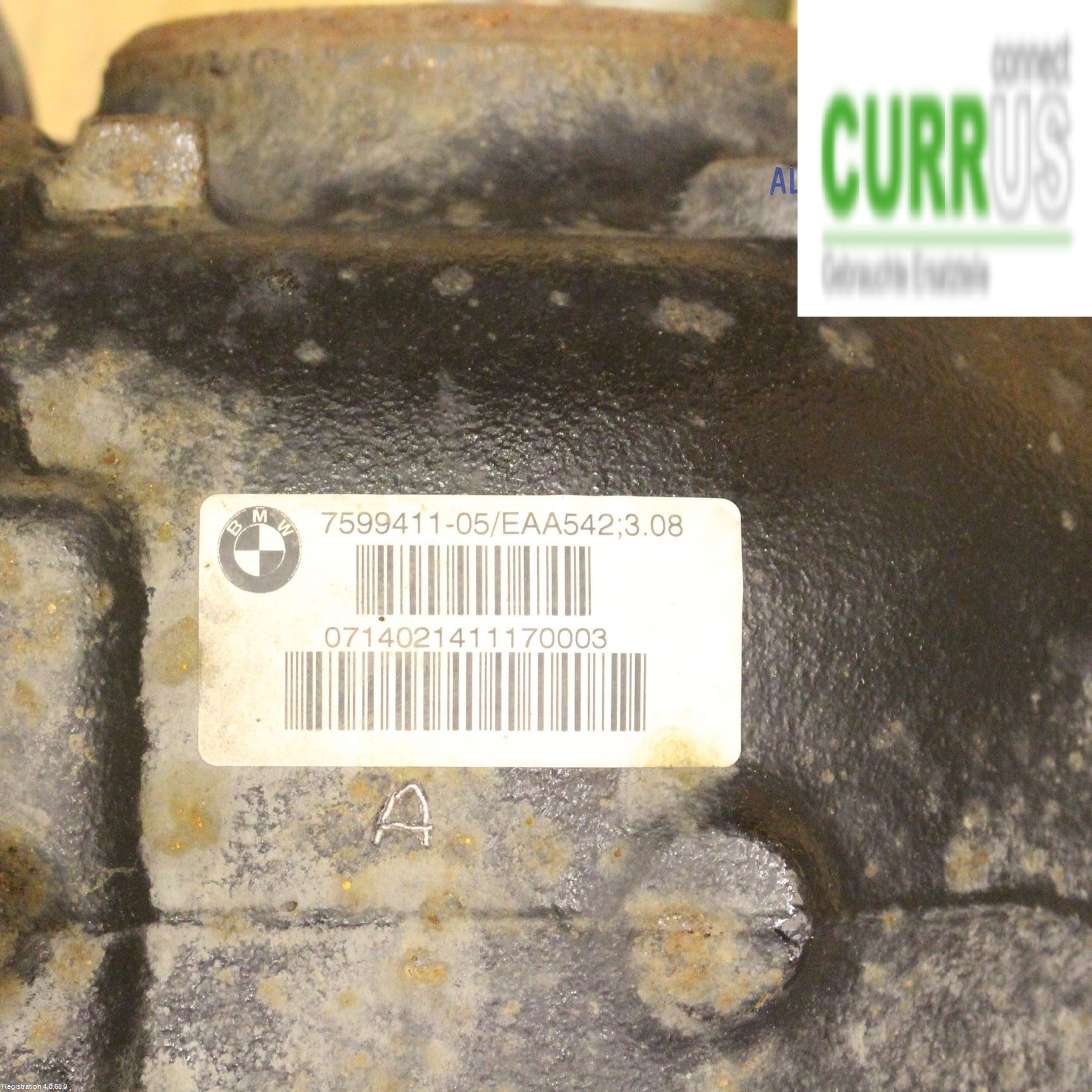 BMW 1 F20/F21   11-19 Differential 33 10 7 599 411 N55-B30A