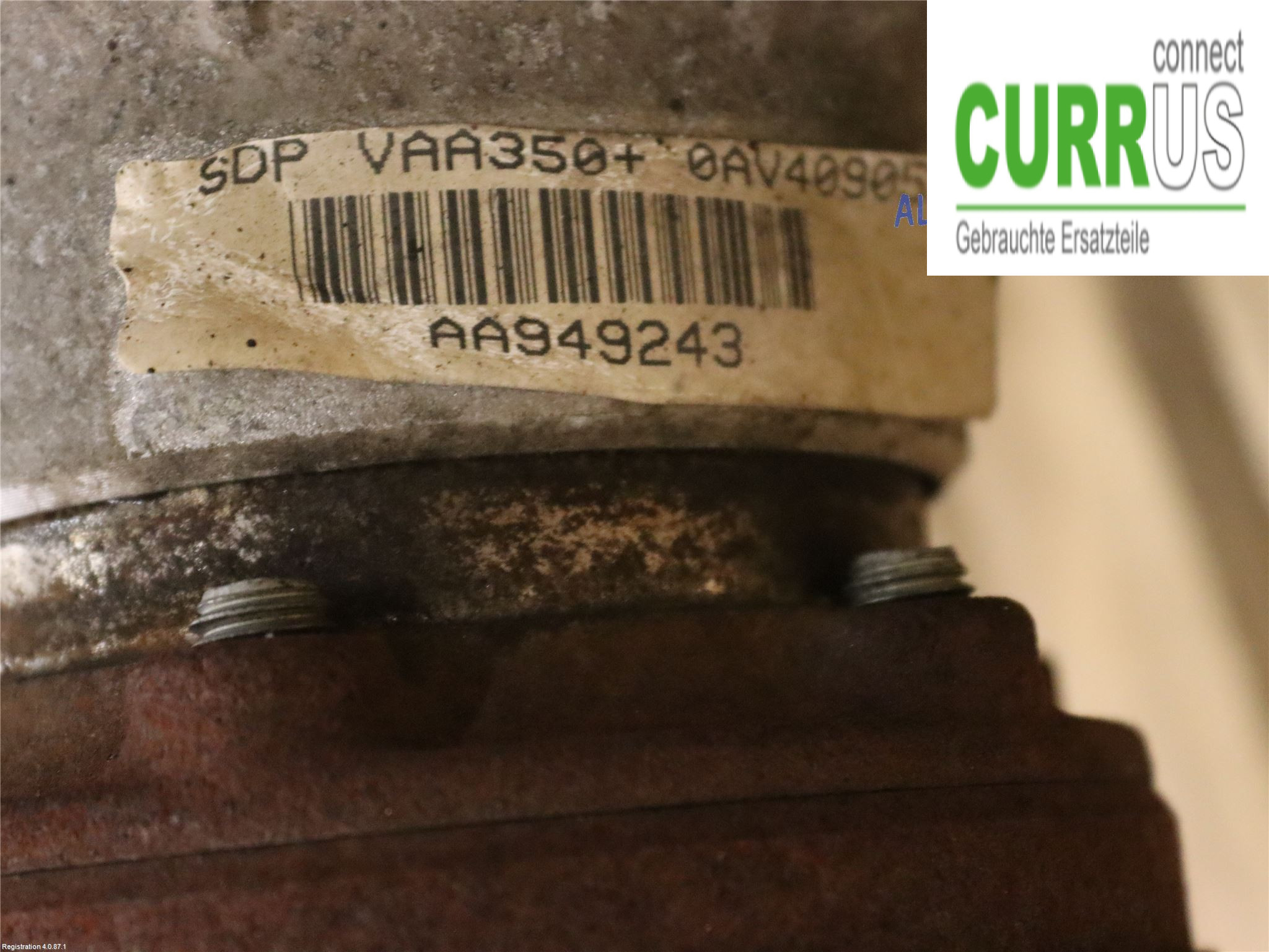 VW PASSAT  11-14 Differential 0AV409053AG CFGC
