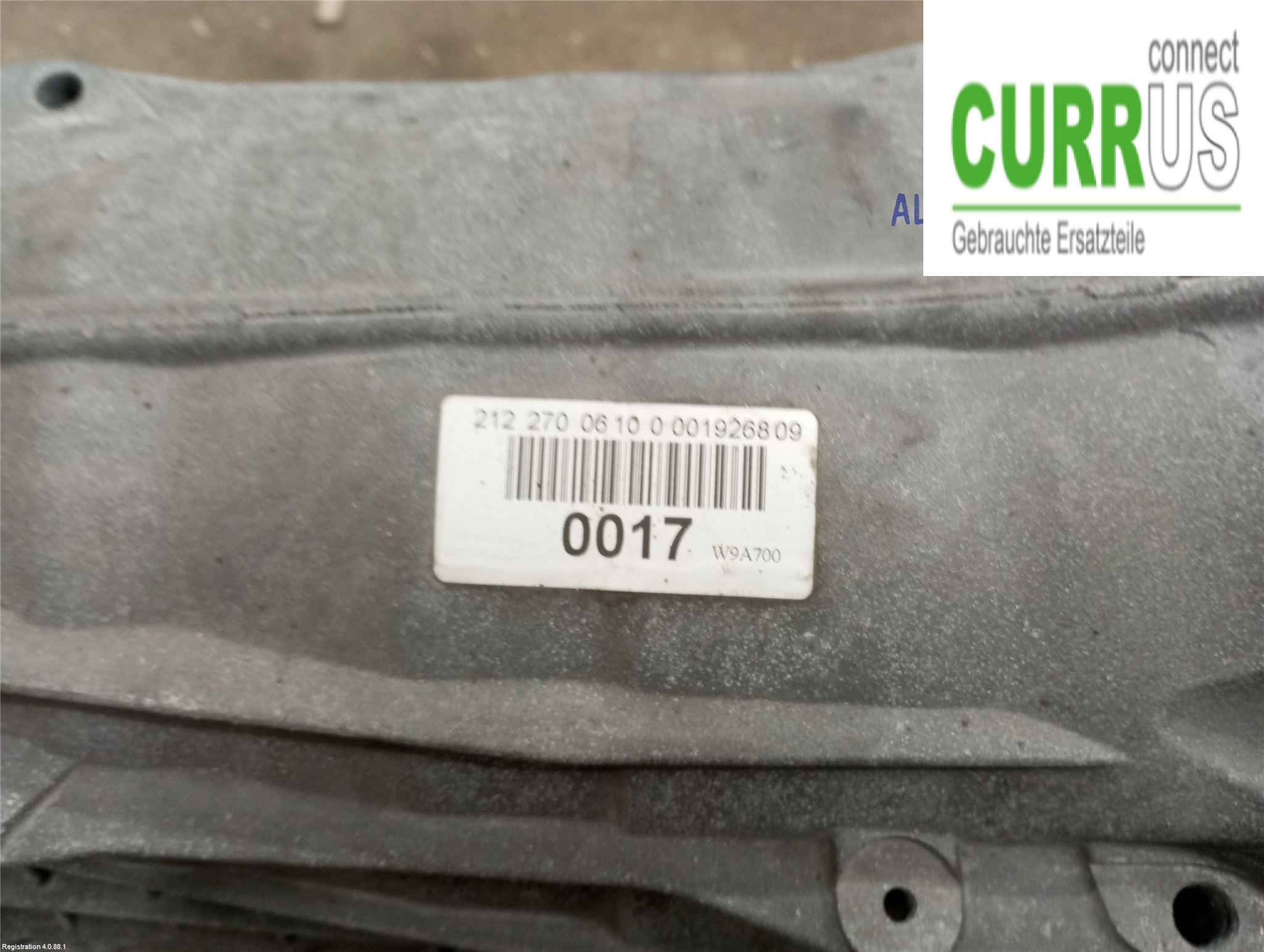 MB E-KLASS (W212) 09-16 Gearkasse Automatisk A7252704207 OM651.924