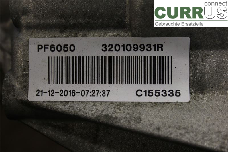 NISSAN NV300  16- Gearbox (6-speed) PF6050 R9M452