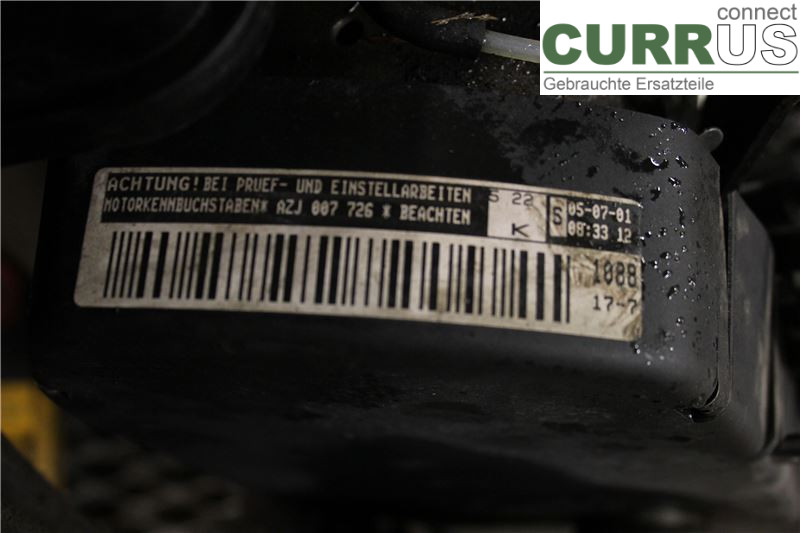 VW GOLF IV     98-06 Engine 06B 100 098 DX AZJ