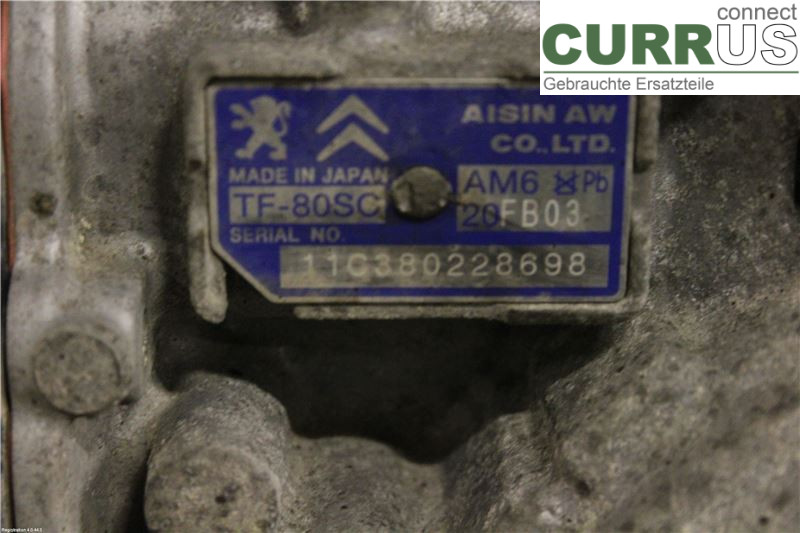 PEUGEOT 508  11-18 Automatikgetriebe 9676144780 RHH
