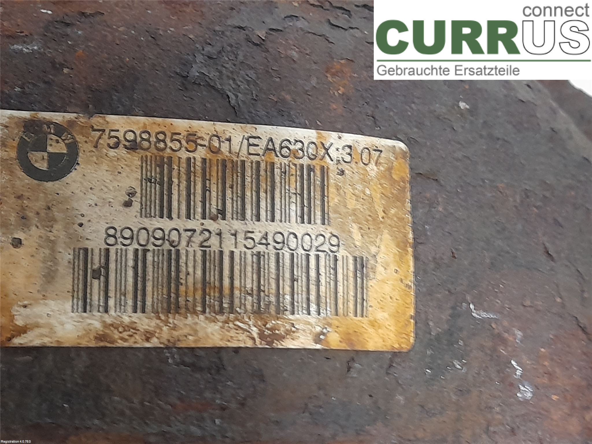 BMW 3 E90/91 SED/TOU 05-12 Differential 33107566170 N47-D20C