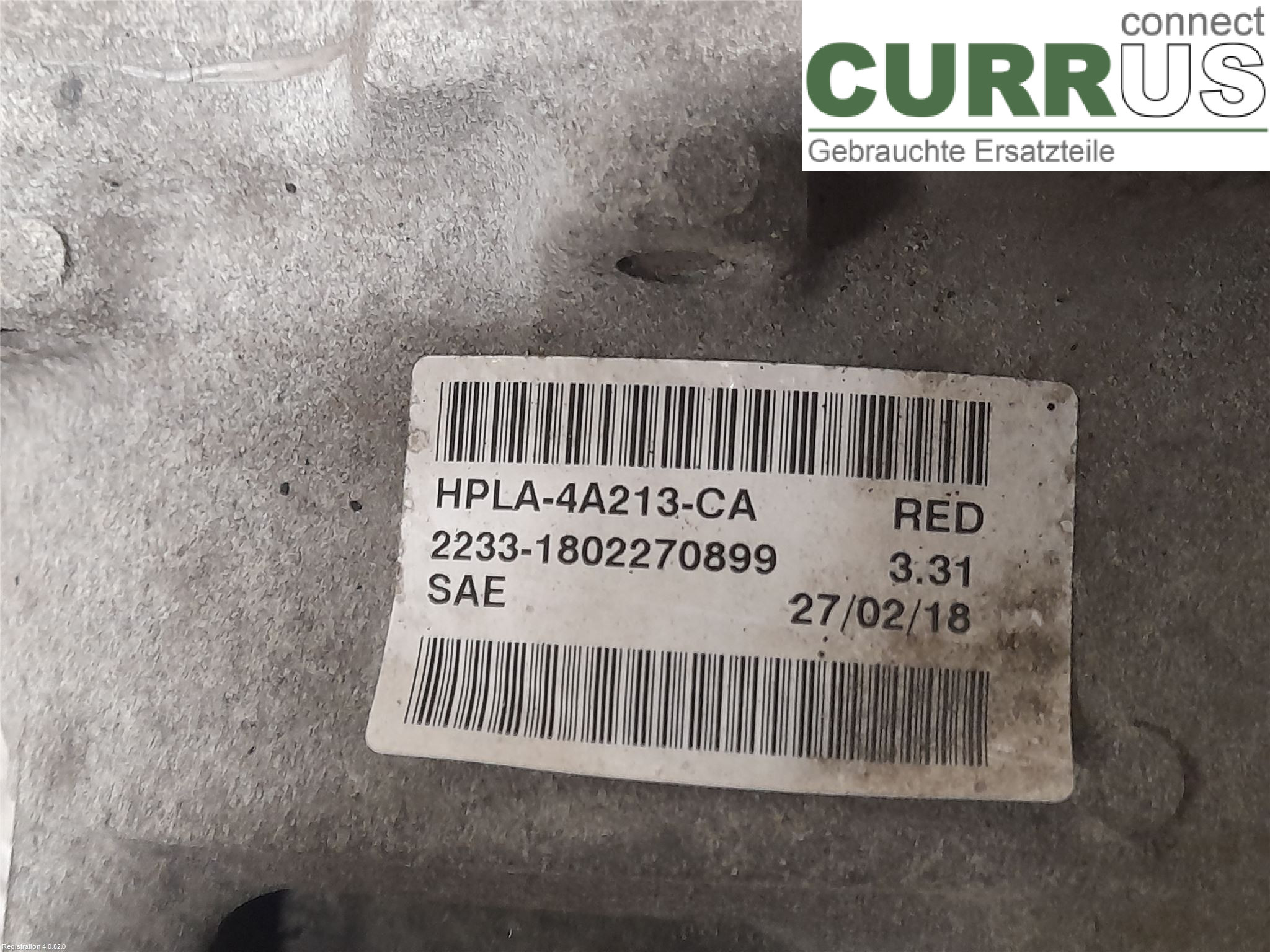 LAND ROVER R. ROV L405  13- Differential HPLA4A213CA 508PS