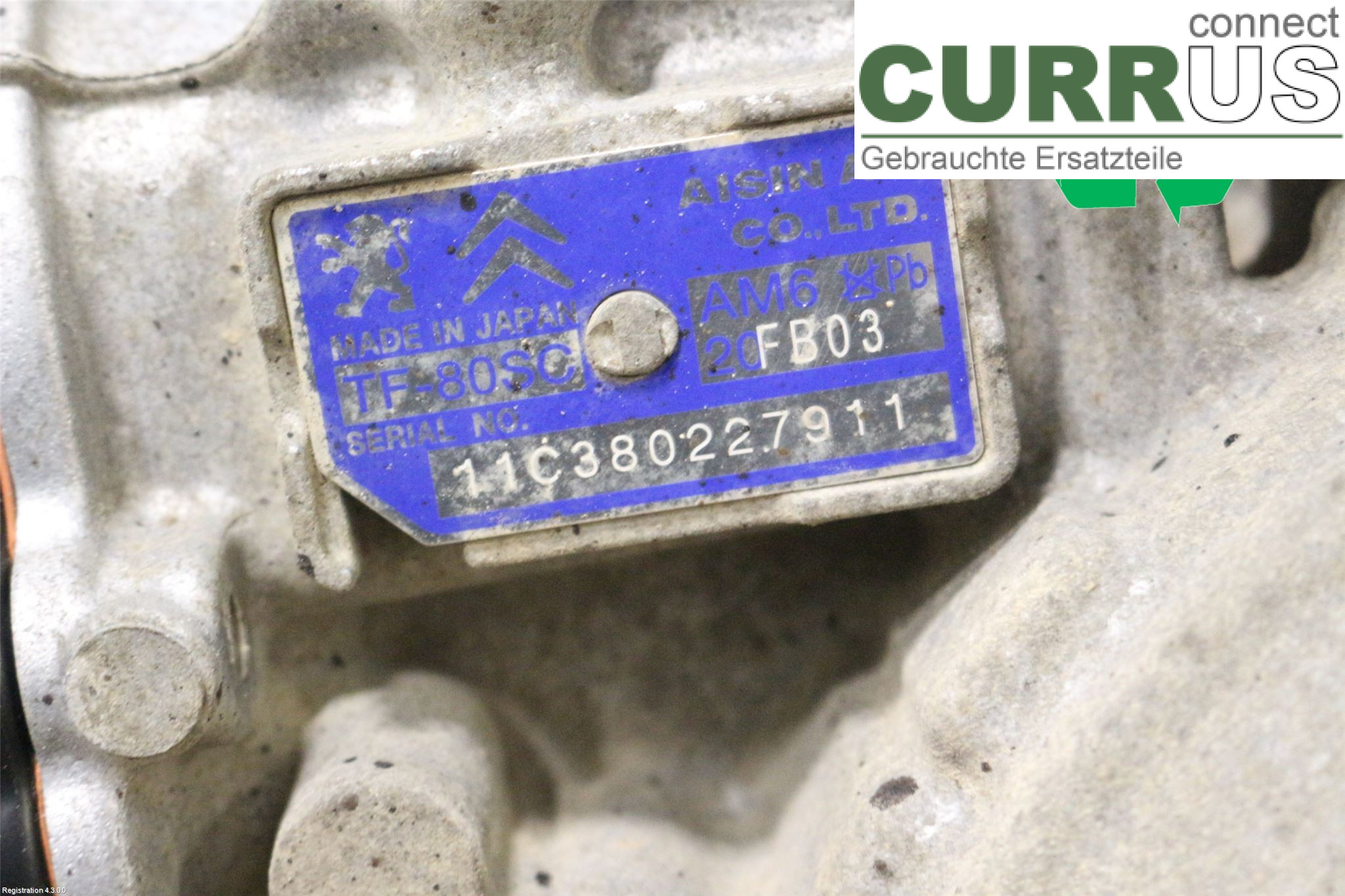 PEUGEOT 508  11-18 Automatikgetriebe 1606497380 RHH
