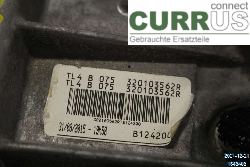 DACIA DUSTER  10-17 Gearbox (6-speed) 8201729751 1,5 DCI K9K-666