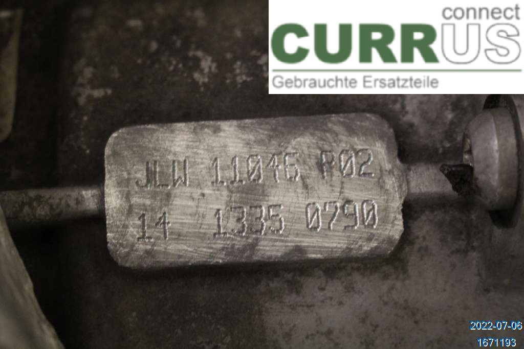 VW PASSAT      05-10 Gearbox (6-speed) 02Q300045AX 2.0 TFSI