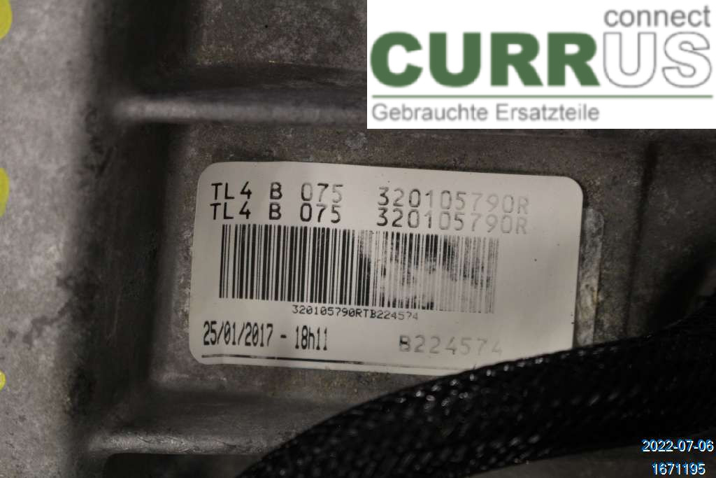 DACIA DUSTER  10-17 Gearbox (6-speed) 8201729751 1,5 DCI