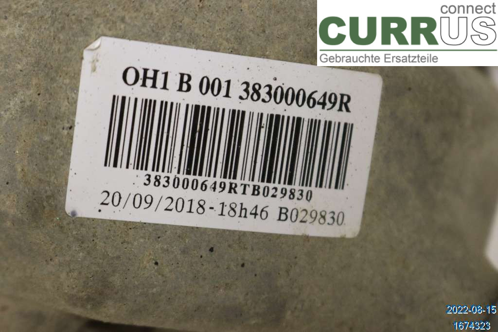DACIA DUSTER  18-24 Differential  K9K-872