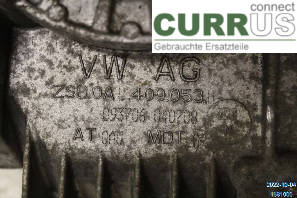 VW TIGUAN 07-16 Distribution gear box 0AU409053T 2,0 TSI