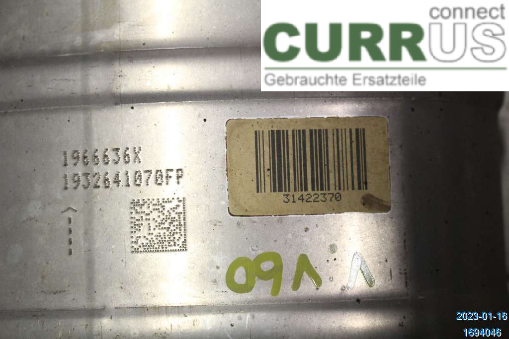 VOLVO V60  19- Catalyseur 36012729 D4 2.0