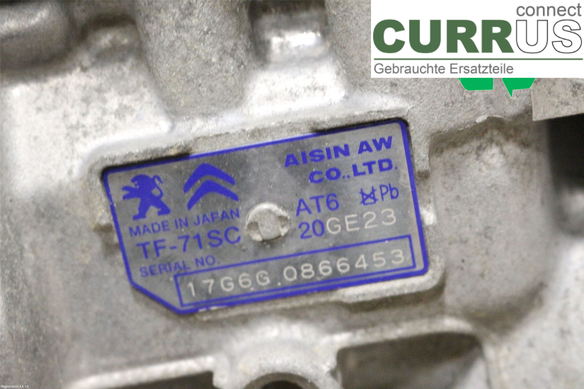 PEUGEOT 308  14-21 Gearbox (Automatic) 1637309980 BHZ