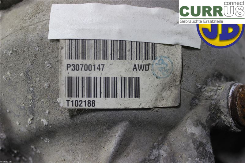 VOLVO V70      05-08 Differential 8603683 B5254T2