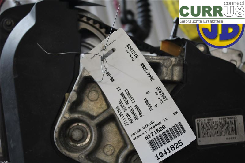 RENAULT MÉGANE II  06-08 Silnik 7711135764 F9Q804 C156823