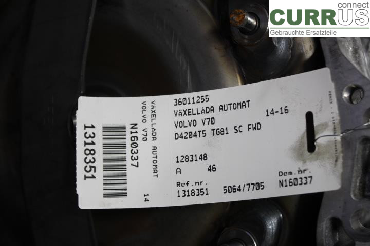 VOLVO V70    14-16 Gearkasse Automatisk 36050696 D4204T5