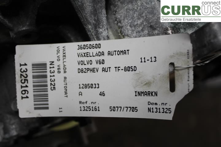 VOLVO V60  11-13 Skrzynia biegów automatyczna 36050600 D82PHEV