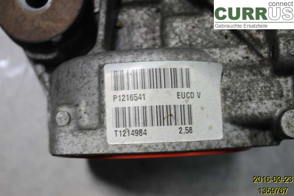 VOLVO S60      11-13 Differential 36012670 B5254T12
