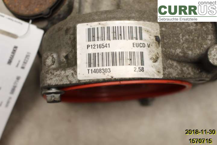 VOLVO XC70  14-16 Differential 36012670 B6304T4