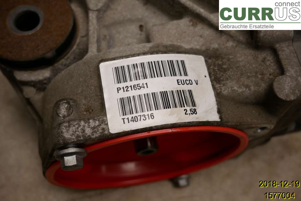 VOLVO S80  14-16 Differential 36012670 B6304T4