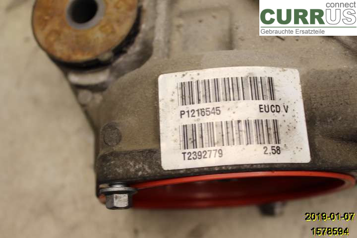 VOLVO XC60  14-17 Differential 36012670 D5244T12