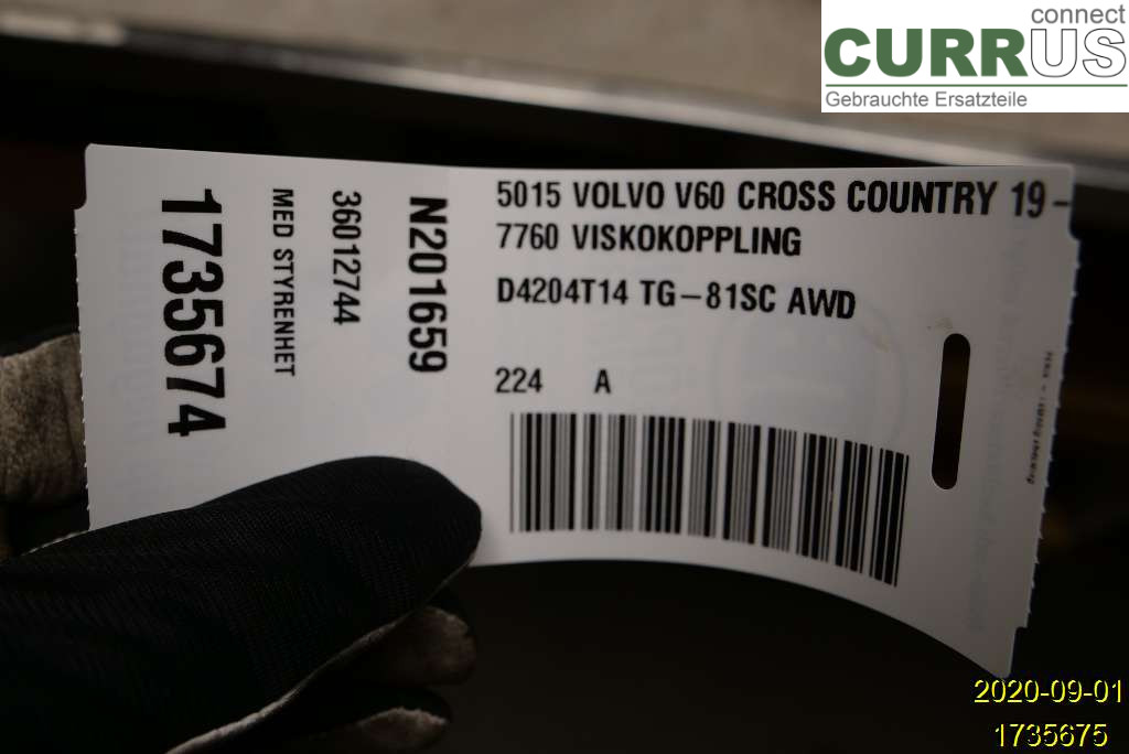 VOLVO V60 CROSS COUNTRY 19- Differentiel 36010143 D4204T14