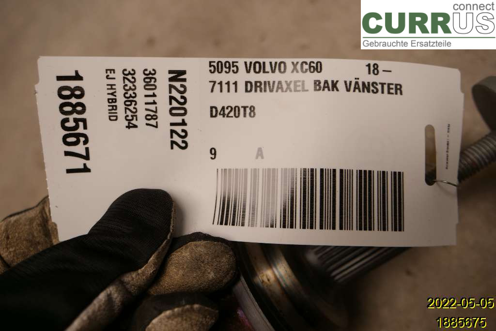 VOLVO XC60  18- Differential 36011762 D420t8